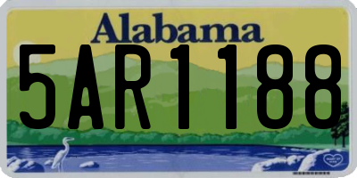 AL license plate 5AR1188