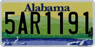 AL license plate 5AR1191