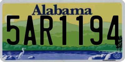 AL license plate 5AR1194