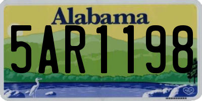 AL license plate 5AR1198