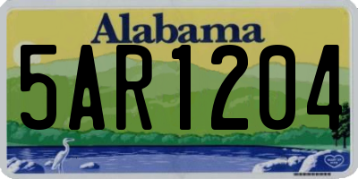 AL license plate 5AR1204