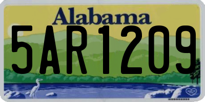 AL license plate 5AR1209