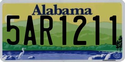 AL license plate 5AR1211