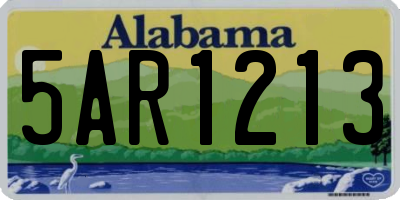 AL license plate 5AR1213