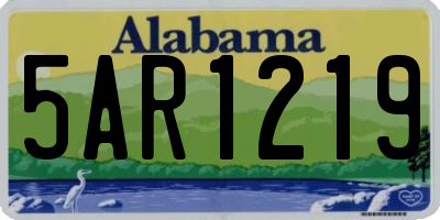 AL license plate 5AR1219