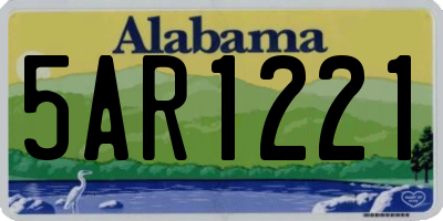 AL license plate 5AR1221