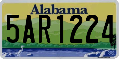 AL license plate 5AR1224