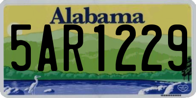 AL license plate 5AR1229