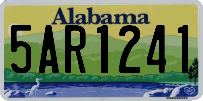 AL license plate 5AR1241