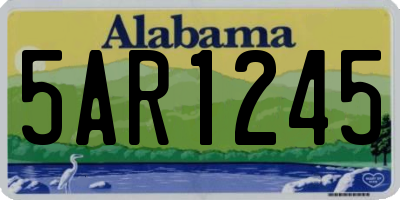 AL license plate 5AR1245