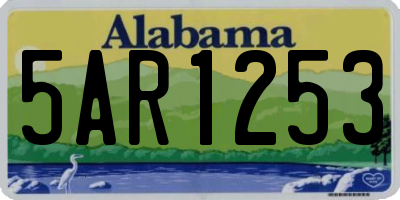AL license plate 5AR1253
