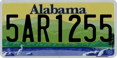 AL license plate 5AR1255