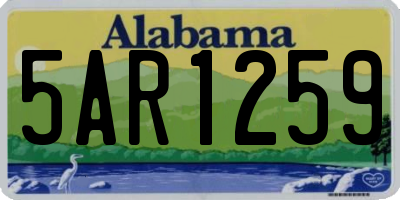 AL license plate 5AR1259