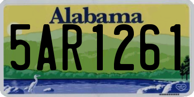 AL license plate 5AR1261