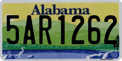 AL license plate 5AR1262