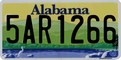 AL license plate 5AR1266