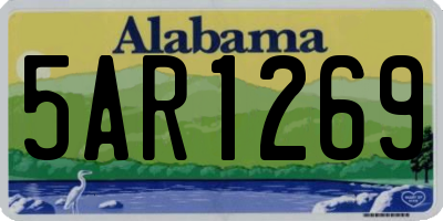 AL license plate 5AR1269