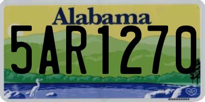 AL license plate 5AR1270