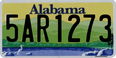 AL license plate 5AR1273
