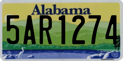 AL license plate 5AR1274