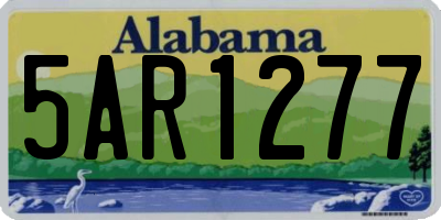 AL license plate 5AR1277