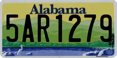 AL license plate 5AR1279