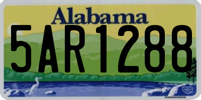AL license plate 5AR1288