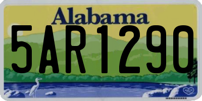 AL license plate 5AR1290