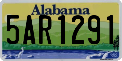 AL license plate 5AR1291