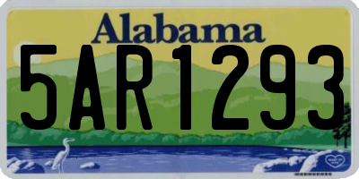 AL license plate 5AR1293