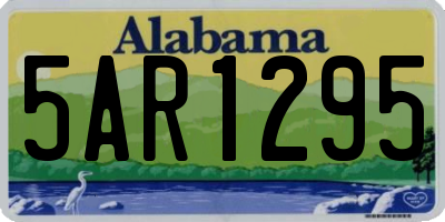 AL license plate 5AR1295