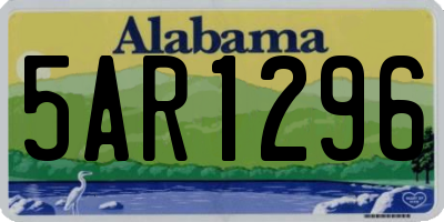 AL license plate 5AR1296