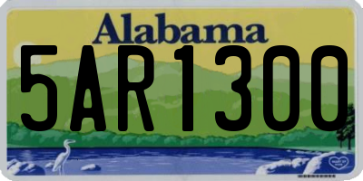 AL license plate 5AR1300