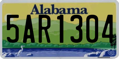 AL license plate 5AR1304