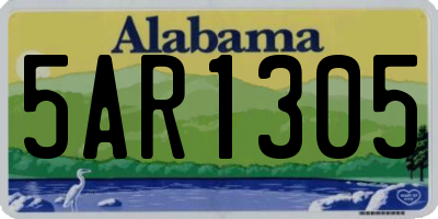 AL license plate 5AR1305