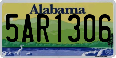 AL license plate 5AR1306
