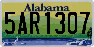 AL license plate 5AR1307