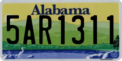 AL license plate 5AR1311