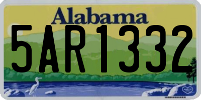 AL license plate 5AR1332