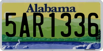 AL license plate 5AR1336