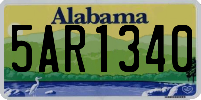 AL license plate 5AR1340