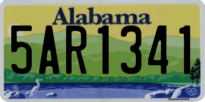 AL license plate 5AR1341