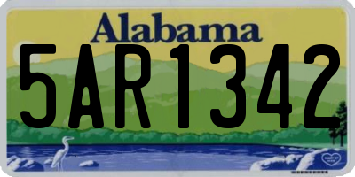 AL license plate 5AR1342