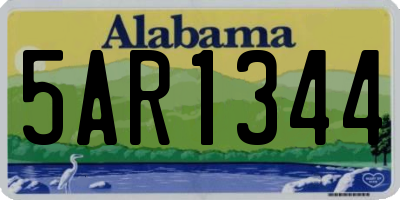 AL license plate 5AR1344