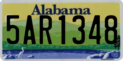 AL license plate 5AR1348