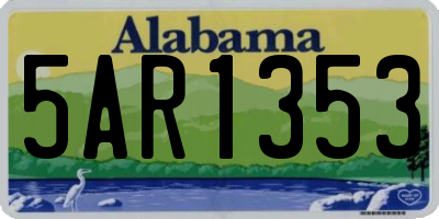 AL license plate 5AR1353