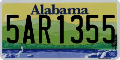 AL license plate 5AR1355