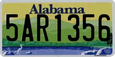 AL license plate 5AR1356