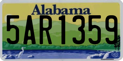 AL license plate 5AR1359