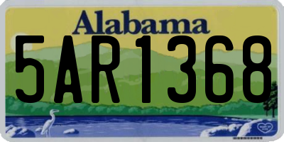 AL license plate 5AR1368